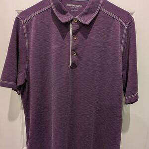 Johnston & Murphy Men's Polo in Rich Purple